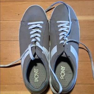Pony canvas low tops worn twice